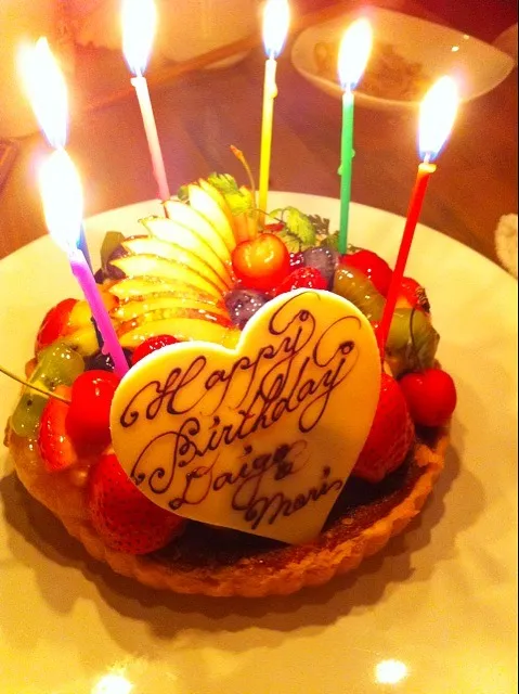 Snapdishの料理写真:Birthday cake(* ´ ▽ ` )ﾉメモ用うp|ちもこ。さん