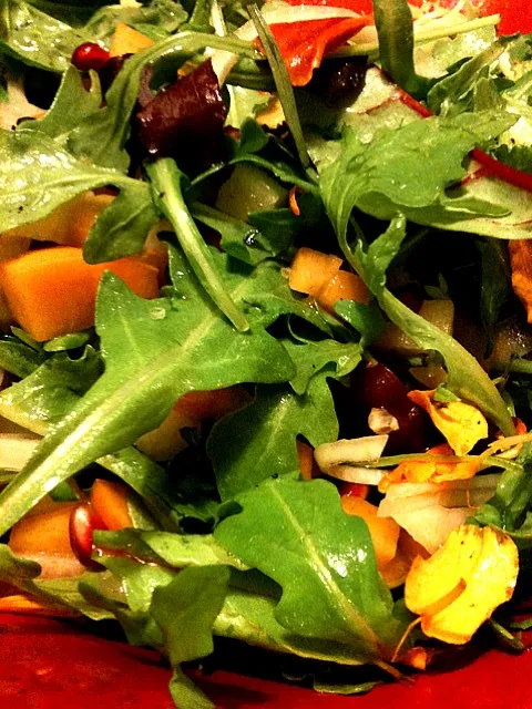 Spicy Greens with Diced Autumn Fruit|Kimberly Kellyさん