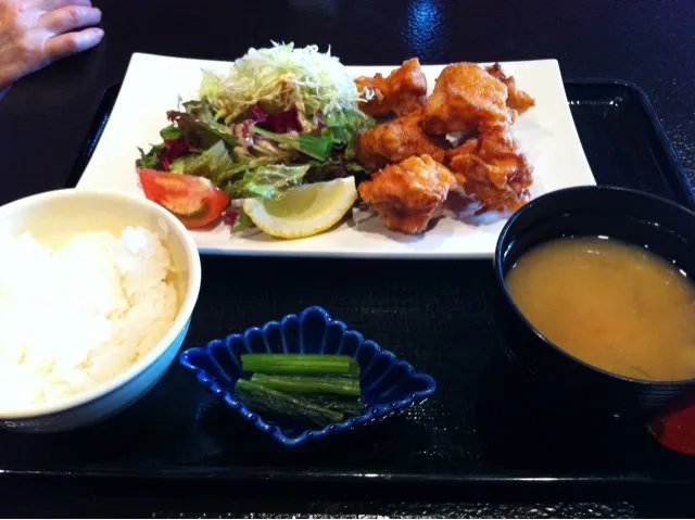 若鶏の唐揚げ定食|てっぽうさん