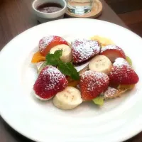 Fruits with pancake ❤|AOAOAO1さん