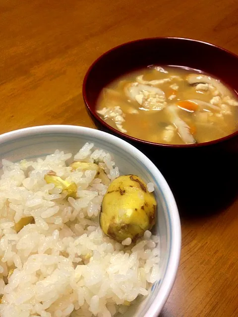 栗ご飯とけんちん汁|醤油屋の弟子さん