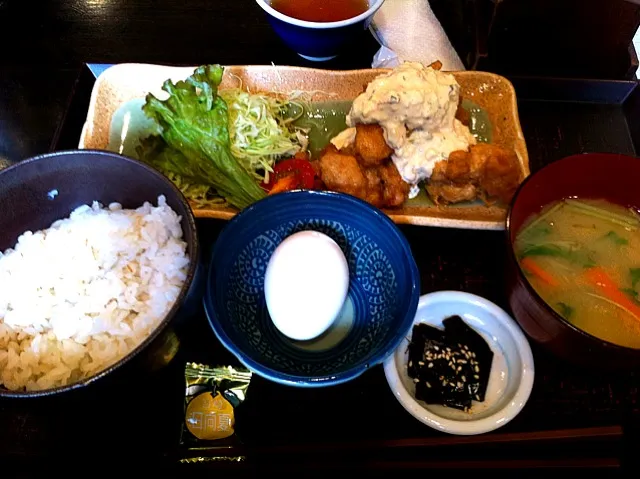 チキン南蛮ランチ Fried chicken w/ tartare sauce lunch|chan mitsuさん