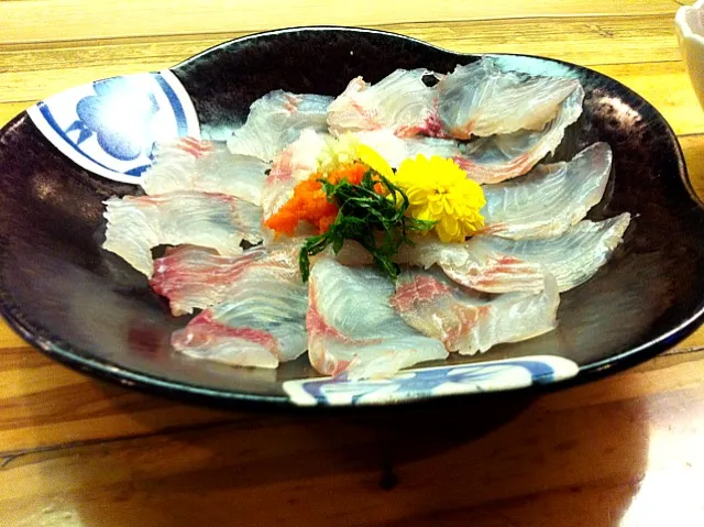 鯛の薄造り  魚仙|かとけんさん