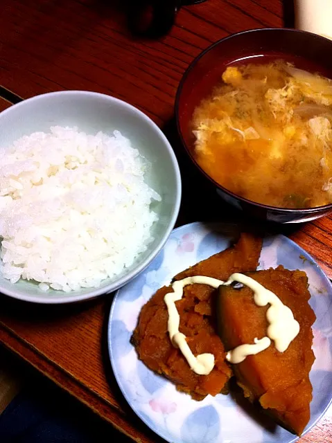 おはようサン、朝食カボチャ煮|tairaさん