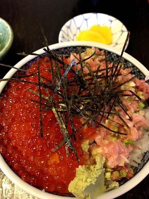 朝ごはん！イクラネギトロ丼！|pansyさん