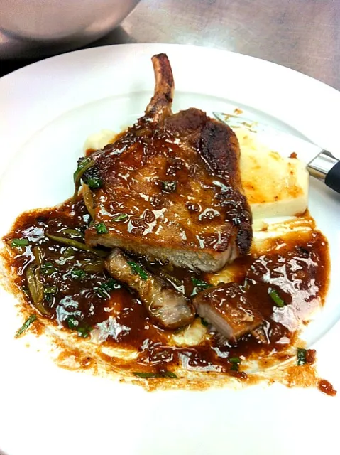 pork chops w puree|Kitty Pinelaさん