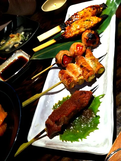 Tskune, Enoki, Inoki, Kobe Skewers;$|neotwothreeさん