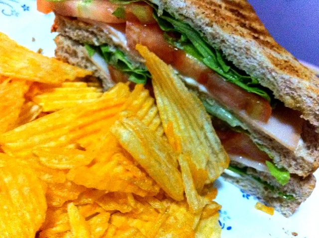 turkey double-decker sandwich ala katie|maria katrina valenciaさん