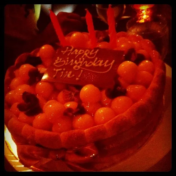 Mango ball cake by Ritz Carlton Millenia|maria katrina valenciaさん