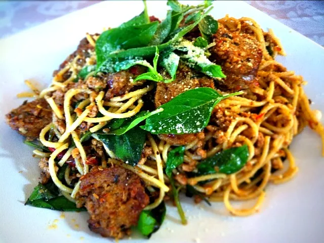 fusion spicy thai spagetti|nuttyさん