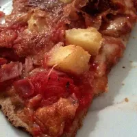 pizza with pinapple and ham|triniさん