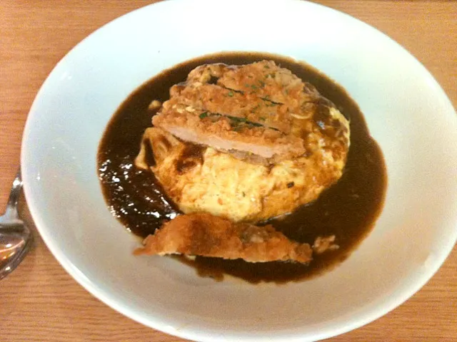 Pork Cutlet OmuRice|starspeedさん