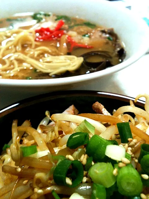 とんこつラーメン＆チャーシュー丼|ダンディ☆和田さん