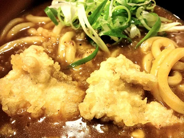 Snapdishの料理写真:とり天カレーうどん|かずさん