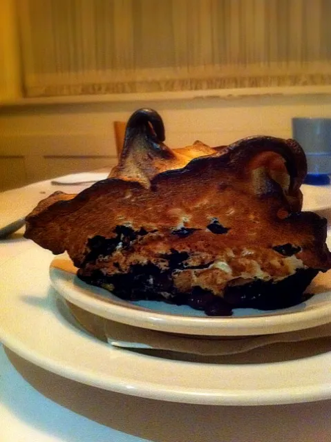 Snapdishの料理写真:campfire pie w burnt mashmallow|willzさん