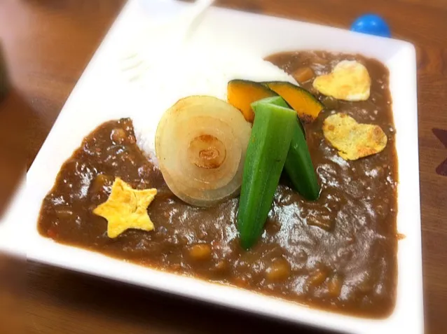 焼き野菜とひき肉のカレー|M...✴︎さん