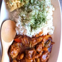 Snapdishの料理写真:Chicken and vegitables stew ( tomato and curry flavor)|saico sugawaraさん