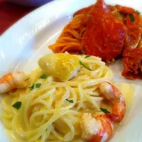 Lemon cream,Crab tomato, pasta|Miki Kujiraiさん