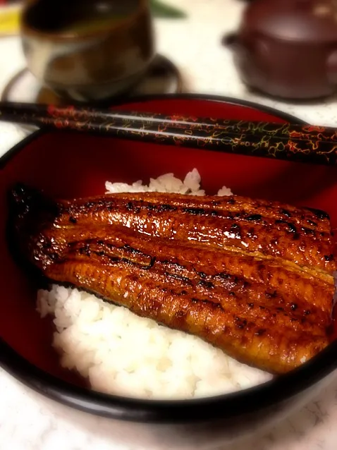 Unagi (eel) on rice.|Colinさん