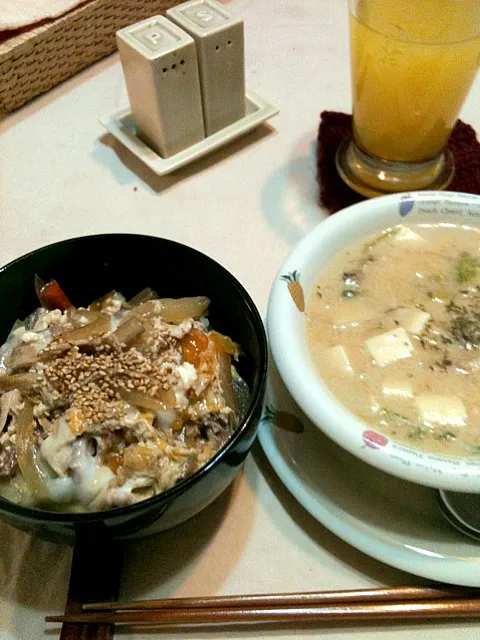 豚バラ丼＆豆腐のクリームスープ|MIEKO 沼澤三永子さん