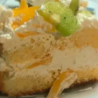 キュウイとモモのショートケーキ♥|minayoさん