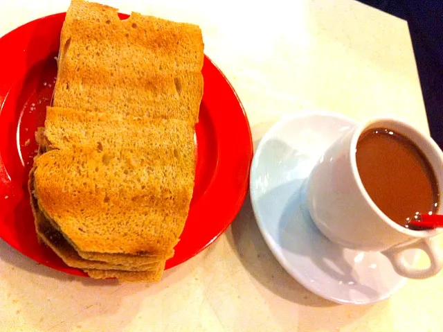 Snapdishの料理写真:Butter Sugar Toast and Coffee|Audreyさん