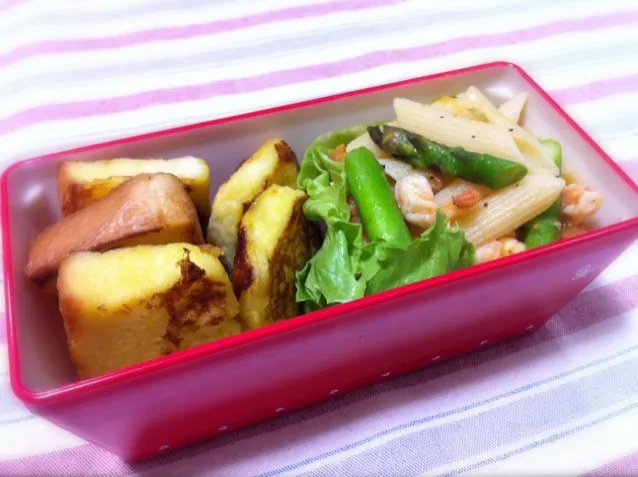 フレンチトースト&ペンネのお弁当|ちびチビ。さん