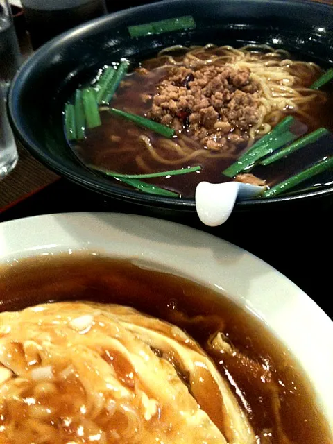 台湾ラーメン＋天津飯セット|ダンディ☆和田さん