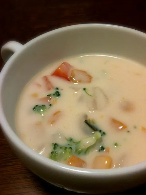 white chicken soup|eさん