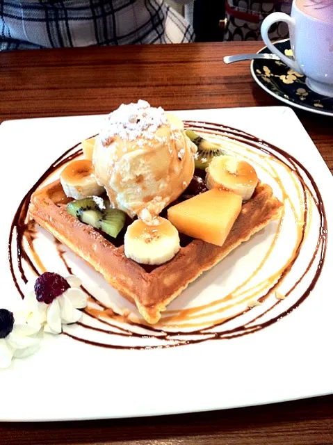 Snapdishの料理写真:コーヒープリンスのワッフル♫•*¨*•.¸¸♪|なぎこさん