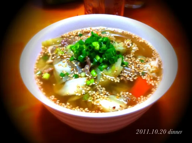 Snapdishの料理写真:野菜ラーメン|chiharuさん