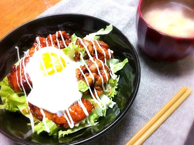 から揚げ丼|るなさん