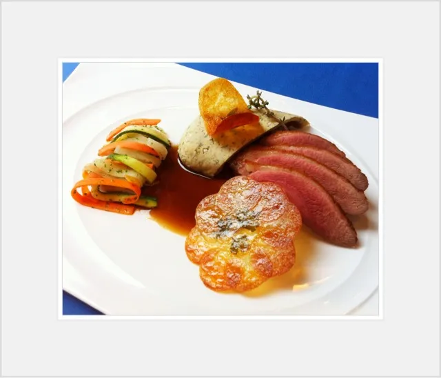 Duck breast in salt crust with vegetable tagliatelle|Nookkkie <3<3さん