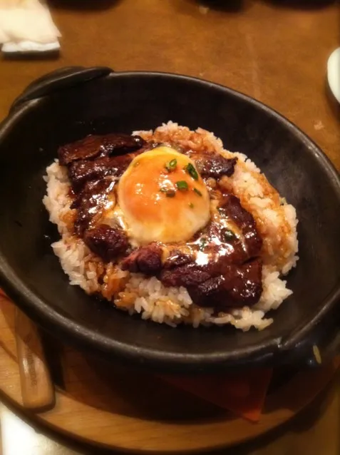 とろーり卵のステーキ丼   レストラン浜|高橋陽一さん