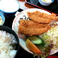 Snapdishの料理写真:イワシフライ定食|Ryohei ARAIさん