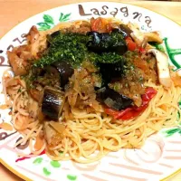 Snapdishの料理写真:ナスのスパゲッティ|にんにく醤油さん