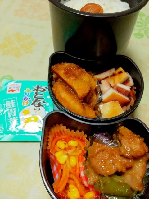 高２バレーボール部員の本日のお弁当。私は、詰めただけ。 #お弁当 #弁当|Takashi H.さん