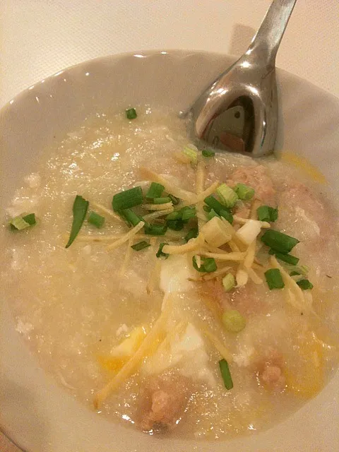 Congee with pork|sasi-sOmさん