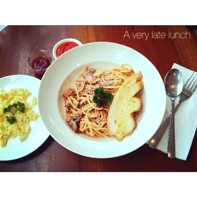 Spaghetti Arabiata and Scrambled Egg|Jessica S.さん