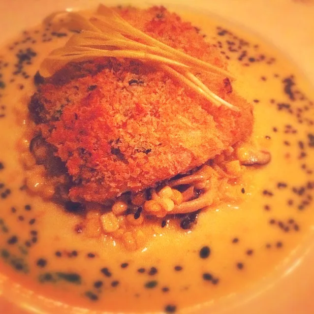 ginger crusted onaga with hamakua mushroom and corn|MOMO♡さん