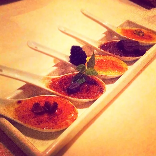 five spoonfuls of brulee ~macadamia, coffee, yuzu, chocolate & lilikoi~|MOMO♡さん