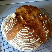 久々に醗酵かご使った。/ Sourdough Bread