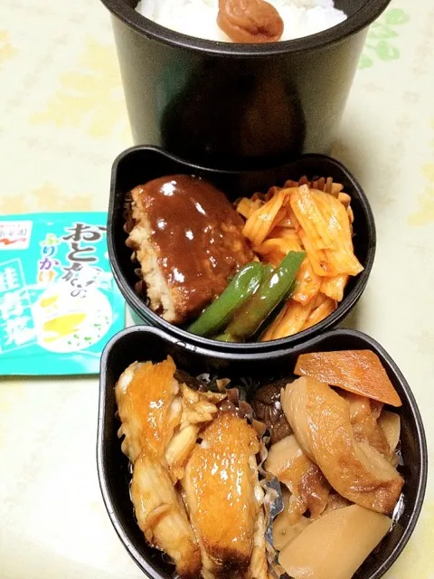 高２バレーボール部員の本日のお弁当。私の担当は、鰤の照焼き。 #お弁当 #弁当|Takashi H.さん