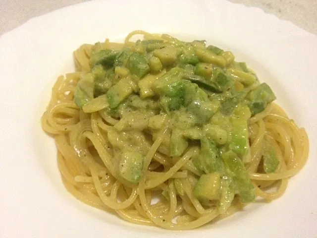 Snapdishの料理写真:Spaghetti d'avocat à la crème|Naoyuki Yoshimuraさん