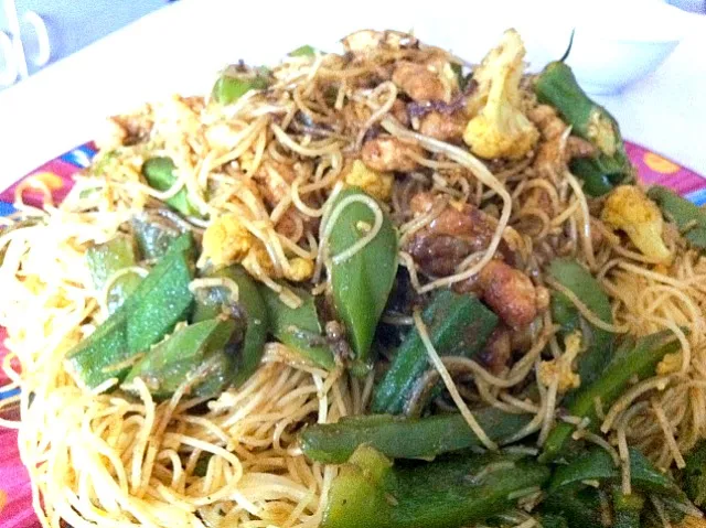 curry fried rice noodles|quietleaさん