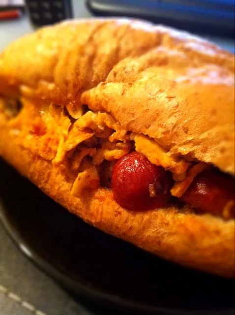 hotdog with egg|tangさん