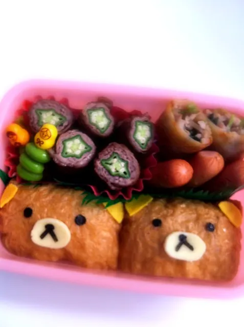 リラックマいなり弁当|あみん´ω`)ﾉさん