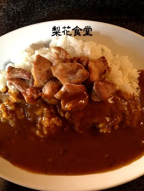 チキンステーキカレー大盛り|nakasyさん