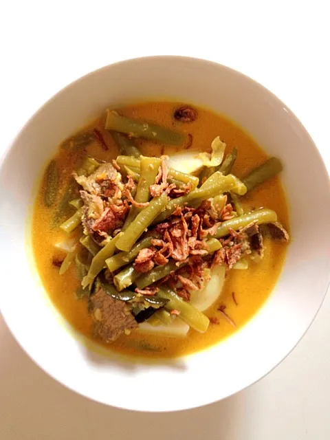 Ketupat padang sayur kacang panjang|Miss Babilusさん