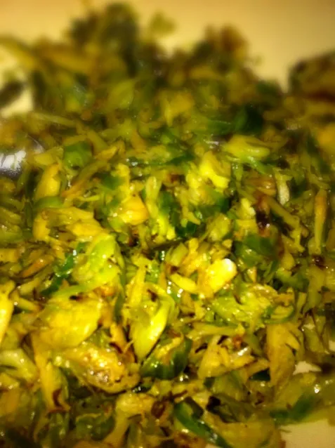 sauteed shredded brussel sprouts|Gabiさん